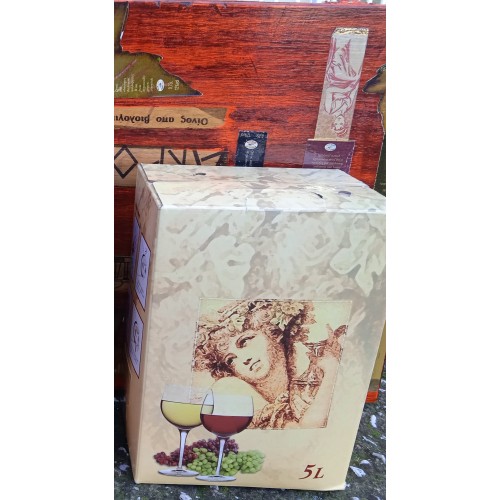 Βιολογικός οίνος Λευκός Ξηρός ποικιλιακός Sauvignon blanc Ασύρτικο ασκός 5L ΑΚΡΟΘΕΑ