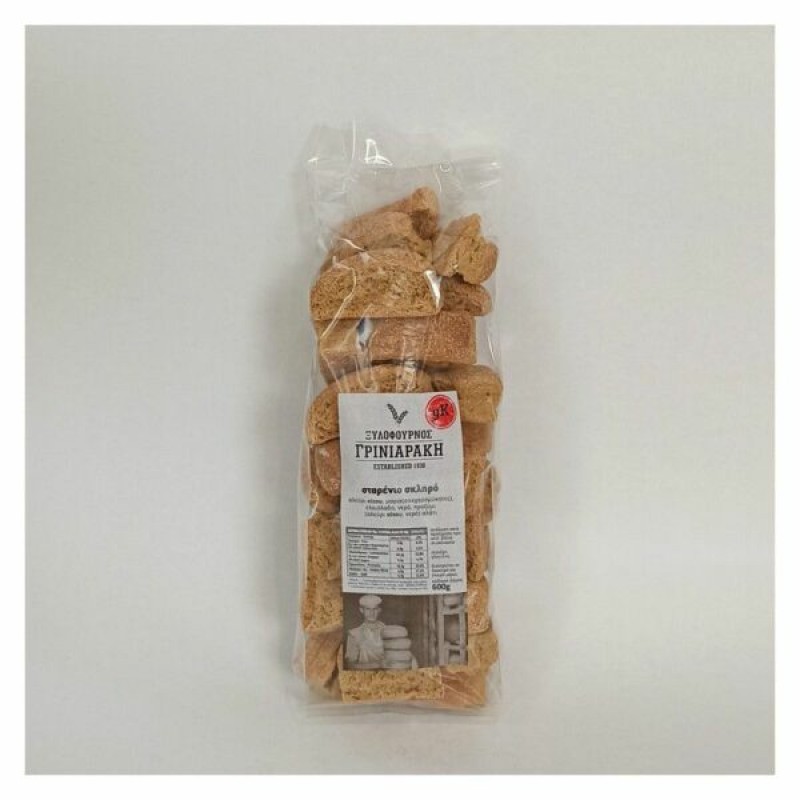 Παξιμάδι Σταρένιο αφράτο Ξυλόφουρνος Γρινιαράκη Ηρακλείου 600gr