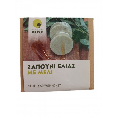 Σαπούνι ελιάς χειροποίητο με Μέλι  ( 2 τεμαχια ) 100gr