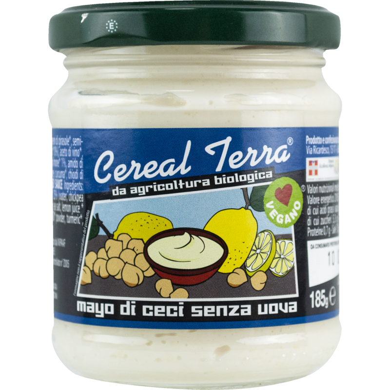 Βιολογική μαγιονέζα Ρεβιθιού χωρίς αυγό 185gr Cereal Terra Βιολογική μαγιονέζα Ρεβιθιού χωρίς αυγό 185gr Cereal Terra