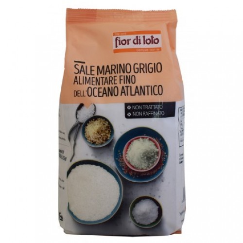 Βιολογικό Αλάτι Ατλαντικού (Κέλτικο) ψιλό 1kg Fior di loto