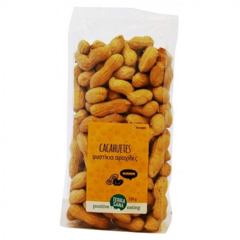 Βιολογικά φυστίκια Αραχίδες 330gr Terrasana