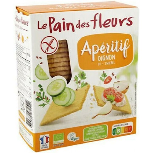 Βιολογικο κρακερ Καλαμποκιού και κρεμμυδιου χωρίς Γλουτενη 150gr Le pain des fleurs