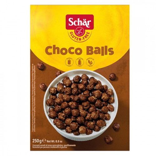 Βιολογικά δημητριακά Κακάο Choco balls χωρίς Γλουτενη 250gr SCHAR  Βιολογικά δημητριακά Κακάο Choco balls χωρίς Γλουτενη 250gr SCHAR