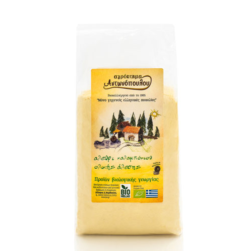 Βιολογικό Αλεύρι Καλαμποκιού ολικής 1kg Αγρόκτημα Αντωνόπουλου