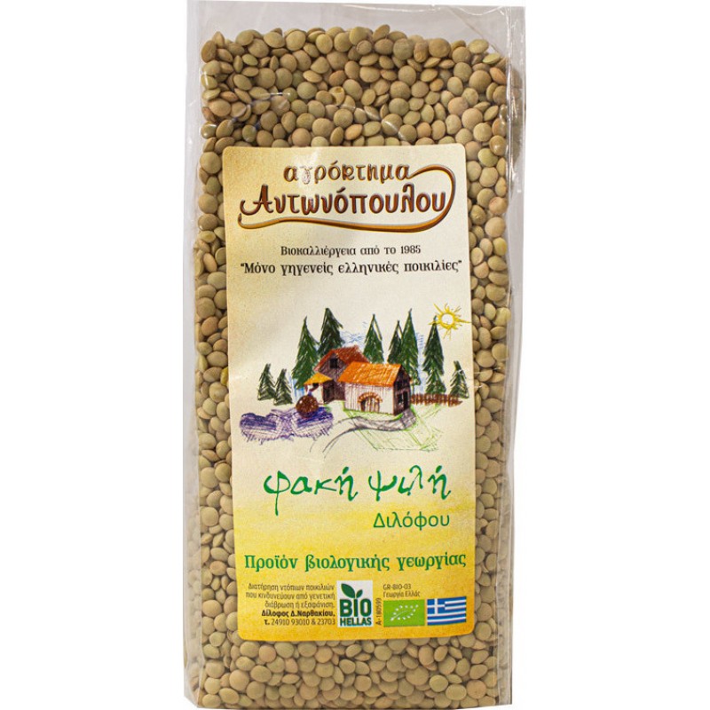Βιολογικές Φακές ψιλές 500gr Αγρόκτημα Αντωνόπουλου
