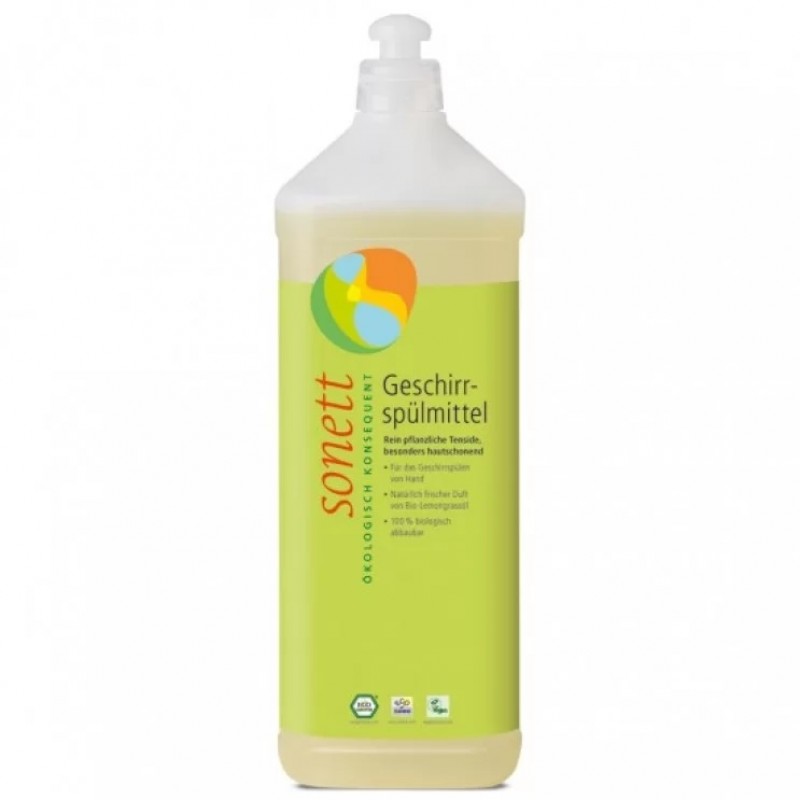 Βιολογικό υγρό πιάτων λεμόνι 1L SONETT
