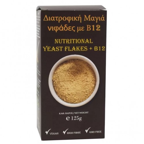 Βιολογική διατροφική μαγια νιφάδες με Β12 125gr Ola bio Βιολογική διατροφική μαγια νιφάδες με Β12 125gr Ola bio