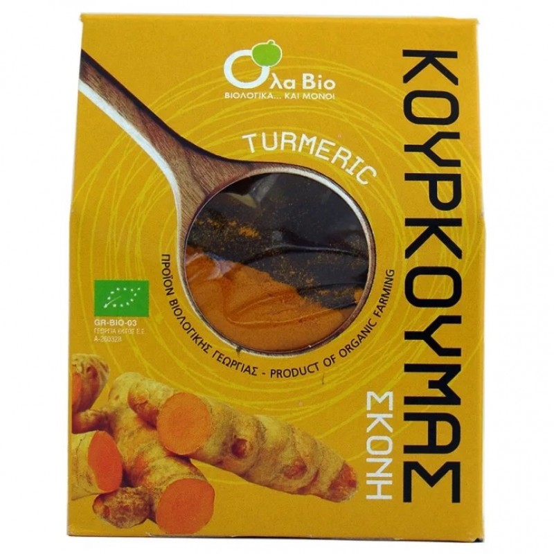 Βιολογικός Κουρκουμας σκόνη 100gr Ola Bio