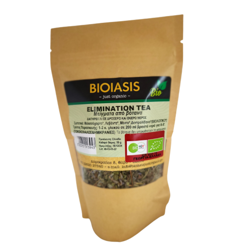 Βιολογικό Μείγμα βοτάνων για πονοκέφαλο και ημικρανία Elimination 50gr Bioiasis