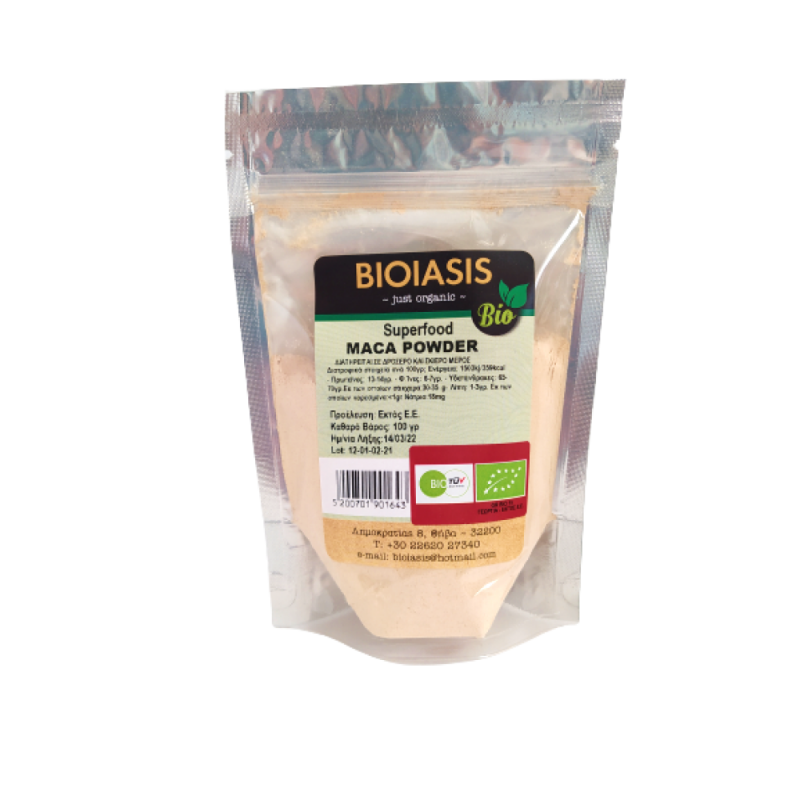Βιολογική Μάκα σκόνη Maka powder 100gr Bioiasis