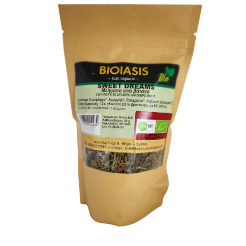 Βιολογικό Μείγμα βοτάνων για αϋπνία Sweet Dreams 50gr Bioiasis