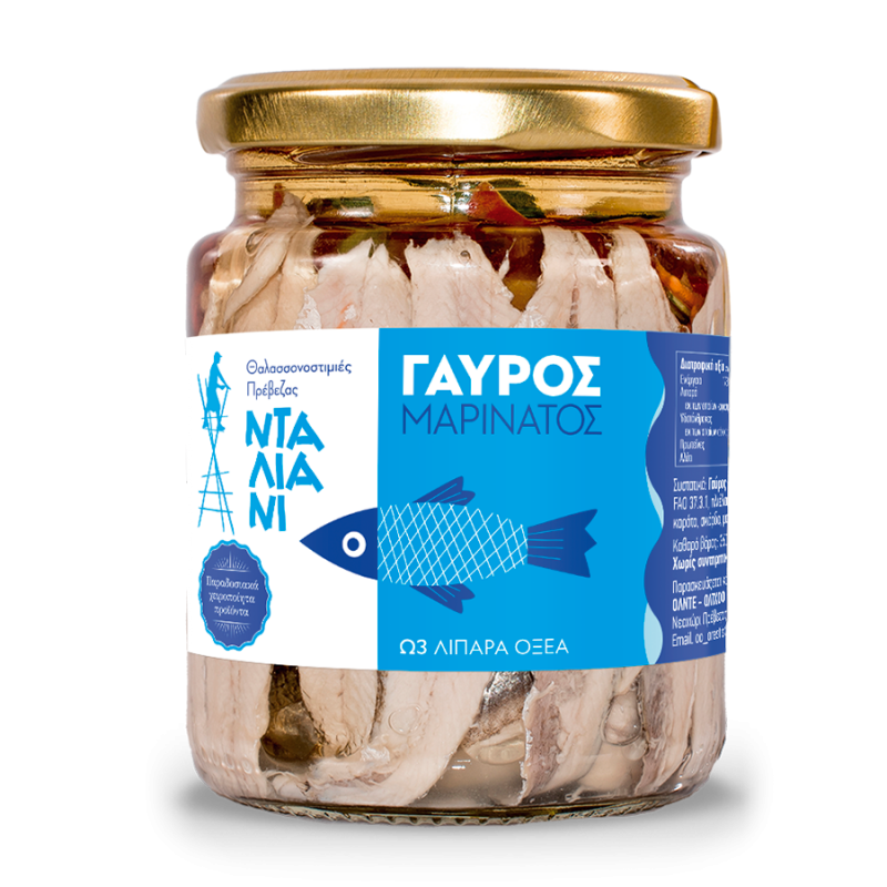 Γαύρος μαρινάτος Πρεβέζης 200gr ΝΤΑΛΙΑΝΙ Γαύρος μαρινάτος Πρεβέζης 200gr ΝΤΑΛΙΑΝΙ