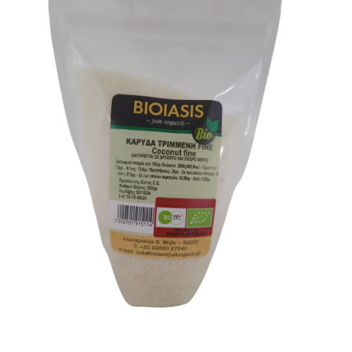 Βιολογική Καρύδα τριμμένη 200gr Bioiasis