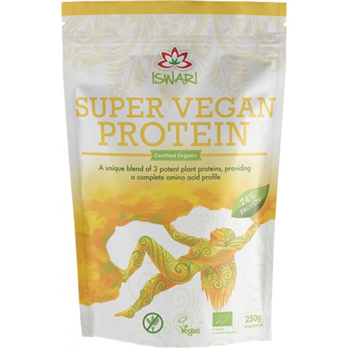 Βιολογική Super Vegan Protein 75,5% "Iswari" 250gr Βιολογική Super Vegan Protein 75,5% "Iswari" 250gr