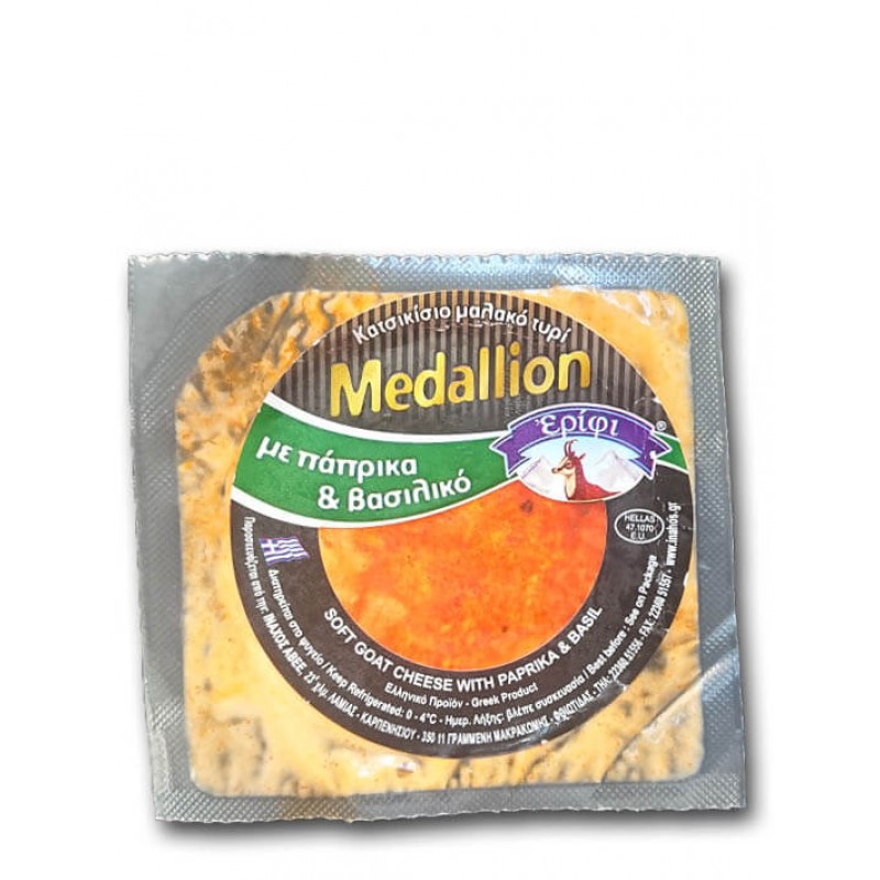 Κατσικίσιο μαλακό τυρί με πάπρικα & βασιλικό Καρπενησίου "Εριφι" 100gr