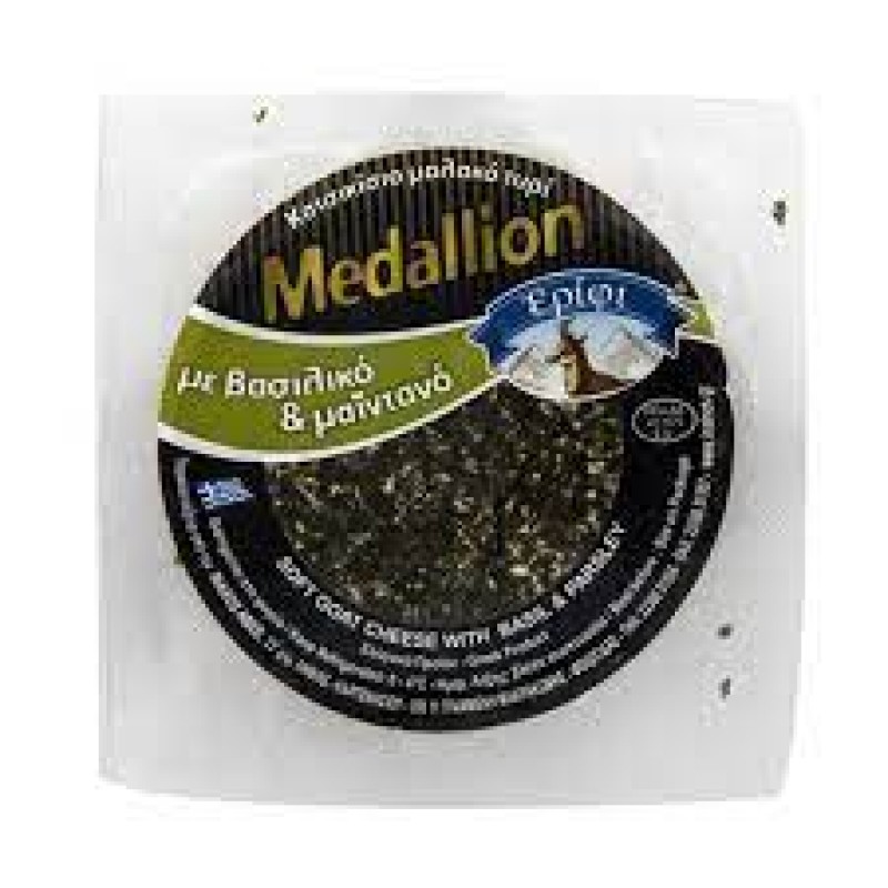 Κατσικίσιο μαλακό τυρί με βασιλικό & μαϊντανό Καρπενησίου "Εριφι" 100gr