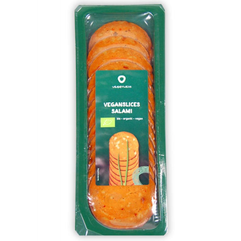 Χορτοφαγικές φέτες σαλάμι Αέρος "Veggyness" 100gr
