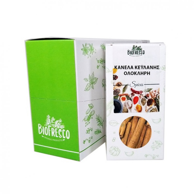 Βιολογική κανέλα Κεϋλάνης ξυλάκια 30gr Βιοφρέσκο