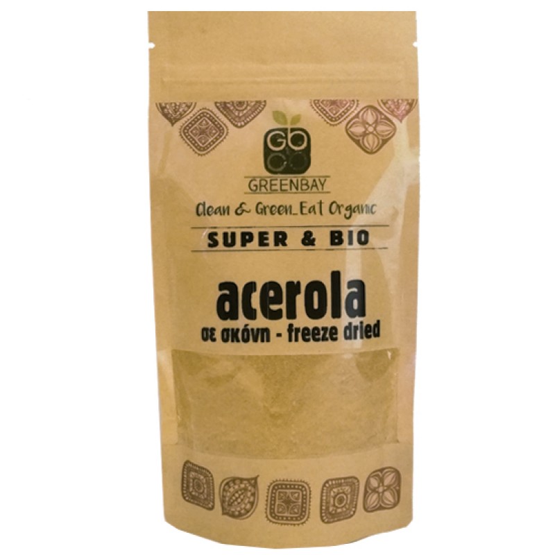 Βιολογική Ασερόλα σκόνη Acerola Freeze dried 100gr GreenBay