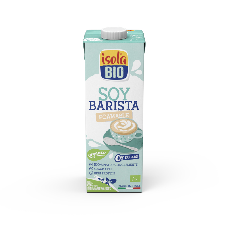 Βιολογικό Ρόφημα Σόγιας Barista (Αφρόγαλα) χωρίς Γλουτενη & Χωρίς Λακτόζη 1L Isola