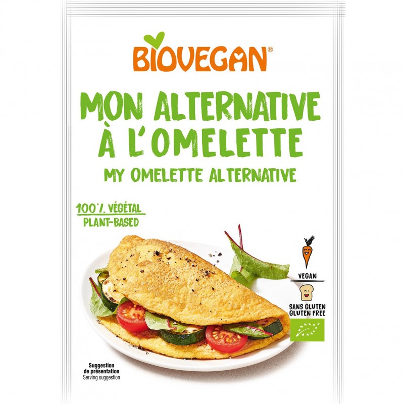 Βιολογικό Υποκατάστατο αυγού για ομελέτα χωρίς Γλουτένη 43gr BIOVEGAN