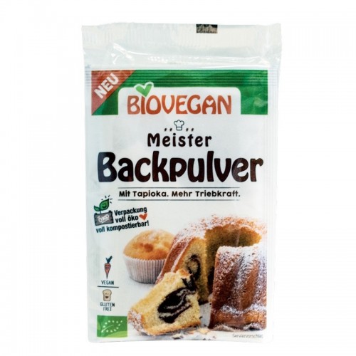Βιολογικό Μπέικιν Πάουντερ με Ταπιόκα masterclass χωρίς Γλουτένη 3×17gr BIOVEGAN