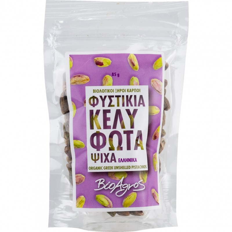 Βιολογικό φυστίκι Αιγίνης ψίχα 85gr Βιοαγρος