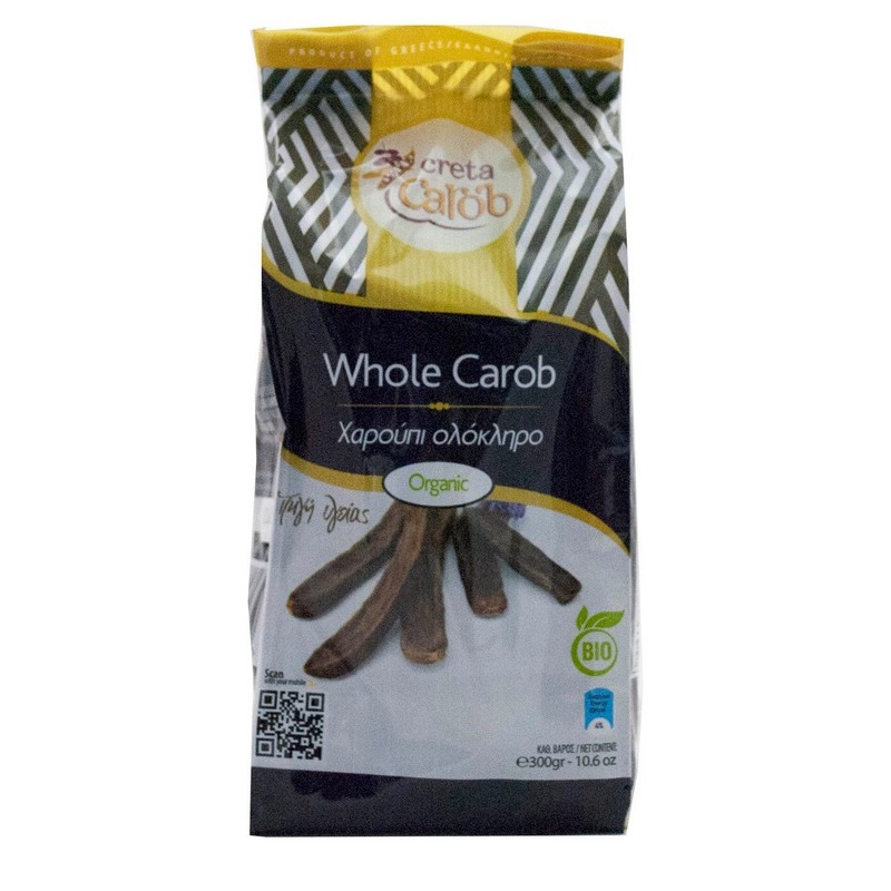Βιολογικό Χαρούπι ακατέργαστο 300gr Creta Carob