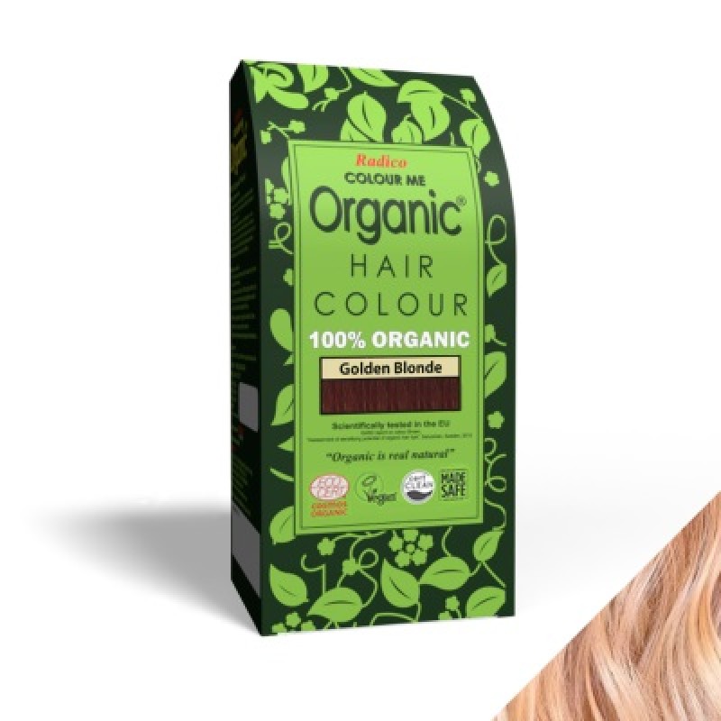 Βιολογική βαφή μαλλιών Organic Hair Color - Golden Blonde 011 / Ξανθό Χρυσαφί  100gr RADICO ORGANIC  