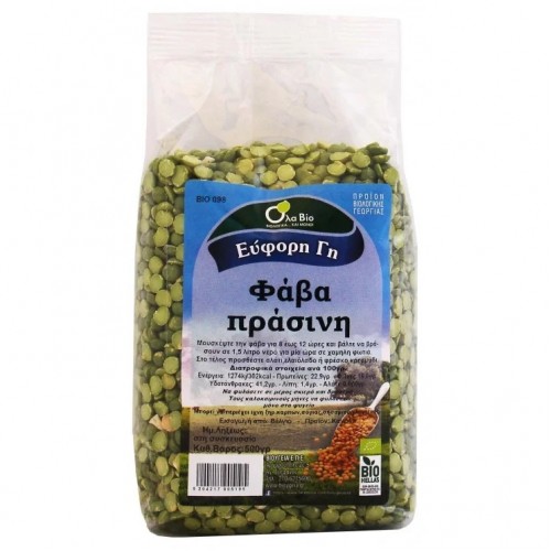 Βιολογική Φάβα πράσινη 500gr Ola bio