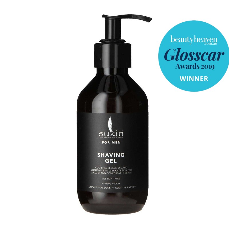 Βιολογικό  ανδρικό τζελ ξυρίσματος  shaving  gel all skin types 225ml sykin 