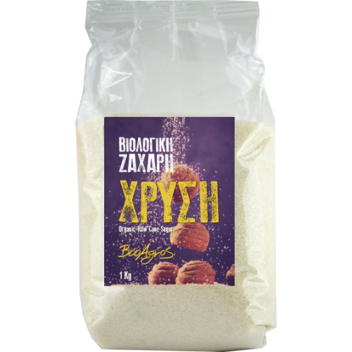 Βιολογική ζάχαρη χρυσή 1kg Βιοαγρός