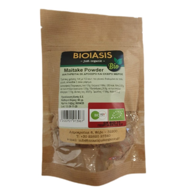 Βιολογικό Maitake powder 50gr Bioiasis