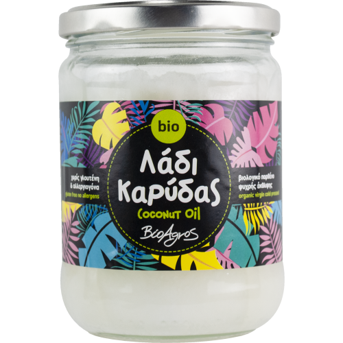 Βιολογικό λάδι Καρύδας παρθένο 400gr Βιοαγρός