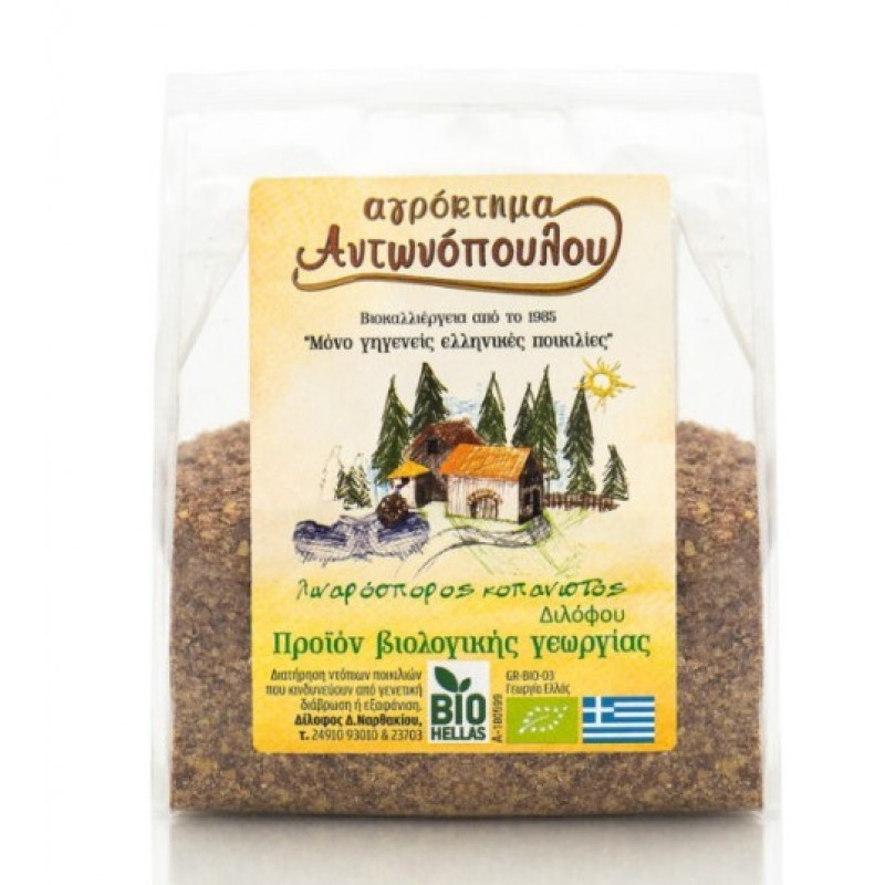 Βιολογικός Λιναρόσπορος κοπανιστός 250gr Αγρόκτημα Αντωνόπουλου