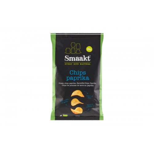 Βιολογικά τσιπς με Πάπρικα 125gr Smaakt