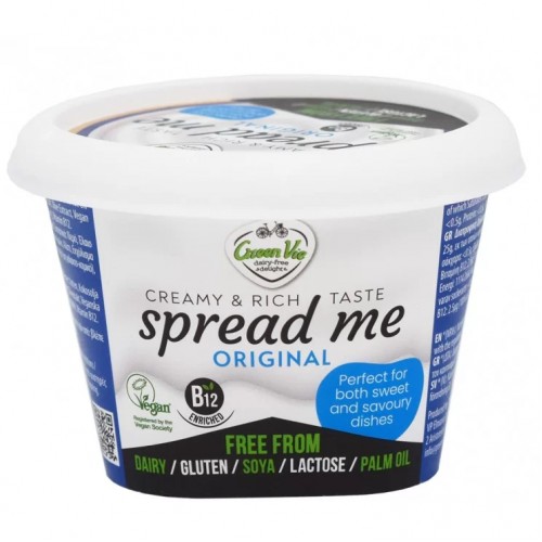 Βιολογικό Χορτοφαγικό τυρί αλειφώμενο Creamy & Rich taste Original χωρίς Σόγια- Γλουτένη- Λακτόζη Vegan Green Vie 200gr