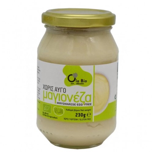 Βιολογική μαγιονέζα χωρίς αυγό Vegan 230gr Ola bio