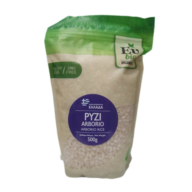 Βιολογικό Ρύζι Αρμπόριο λευκό 500gr Eu bio