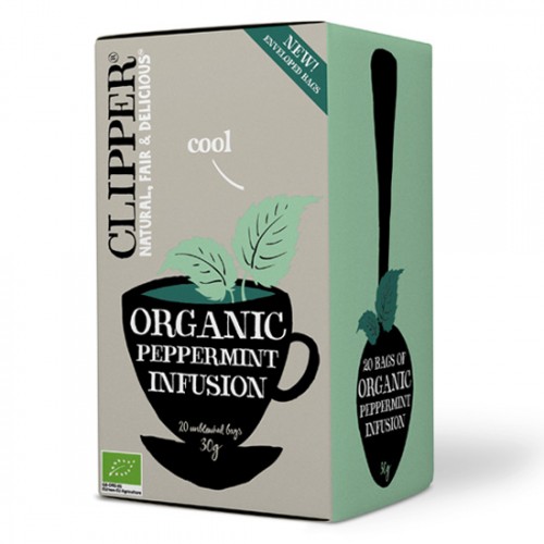 Βιολογικό Τσάι εκχύλισμα Μέντας organic peppermint infusion 20bags 30gr CLIPPER