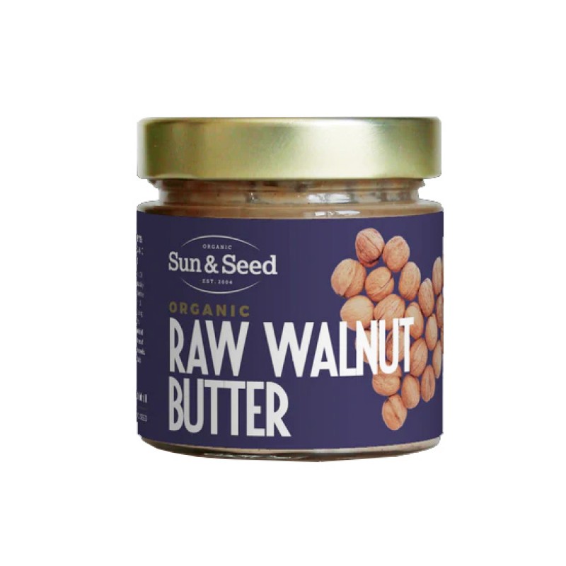 Βιολογικό βούτυρο καρυδιού ωμό RAW WALNUT BUTTER χωρίς Γλουτένη 200gr Sun&Seed