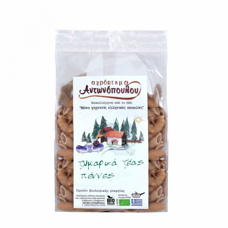 Βιολογικές πέννες Ζέας 400gr Αγρόκτημα Αντωνόπουλου