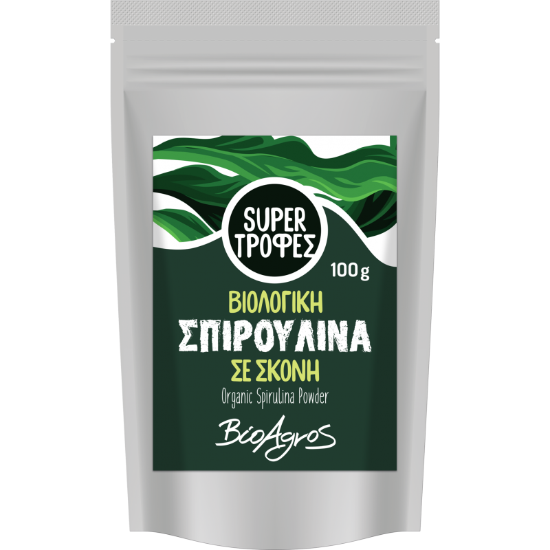 Βιολογική σπιρουλίνα σκόνη 100gr Βιοαγρός