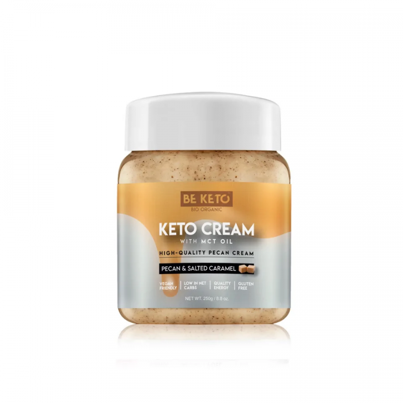 Άλειμμα KETO με Μακανταμια Keto cream Queen Macadamia+ MCT Low Carb Gluten free 250gr BE KETO