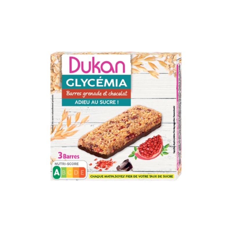 Μπάρες Ρόδι & Σοκολάτα GLYCEMIA (3 συσκευασίες) 90gr Dukan Μπάρες Ρόδι & Σοκολάτα GLYCEMIA (3 συσκευασίες) 90gr Dukan