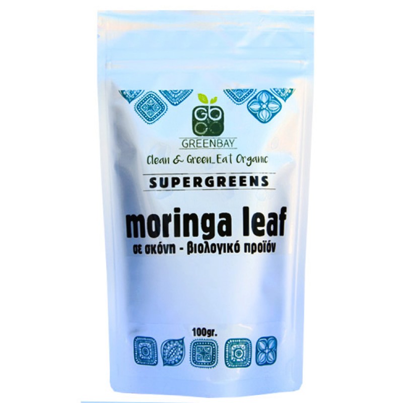 Βιολογική Μορίνγκα σκόνη Moringa Leaf powder 100gr Green Bay