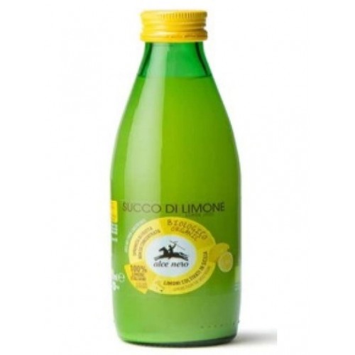 Βιολογικός χυμός λεμονιού 100% 250ml Alce nero