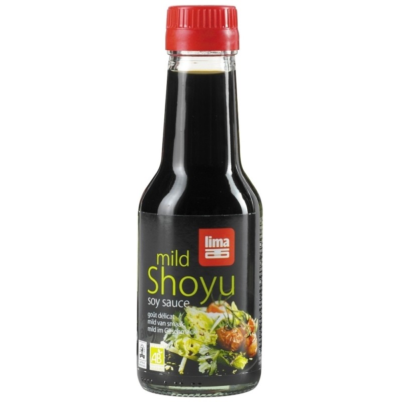 Βιολογική σάλτσα Σόγιας  ήπια SHOYU MILD Soya sauce 145ml Lima