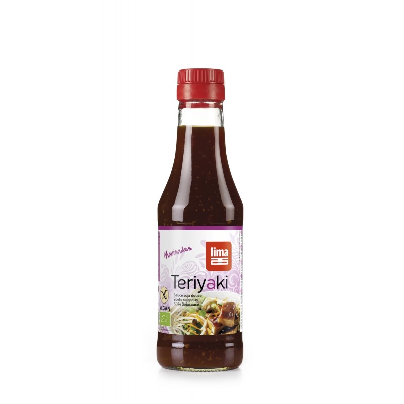 Βιολογική σάλτσα Σόγιας  TERIYAKI sauce χωρίς Γλουτένη 250ml Lima